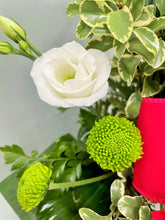 Elegance 'Love Red's' Flower Arrangement in a Ceramic Pot-From