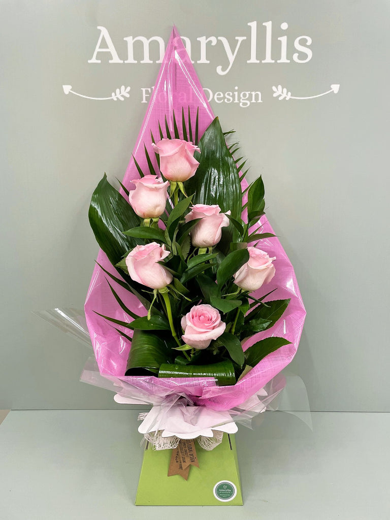 Modern Style Front Facing Rose Bouquet - From