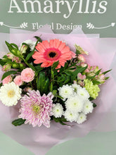 Aqua Hand Tied Flower Bouquet -(Pastel Colours) - From