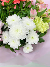 Aqua Hand Tied Flower Bouquet -(Pastel Colours) - From