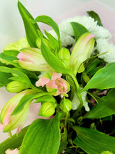 Aqua Hand Tied Flower Bouquet -(Pastel Colours) - From