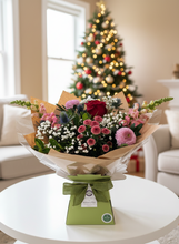 Rustic Style Christmas Bouquet (Hint of Reds)