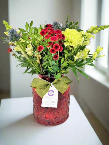 Autumn Tones Vase Flower Arrangement