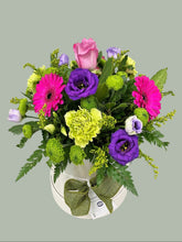 Hat Box Flower Arrangements -(Vibrant Colours) -from