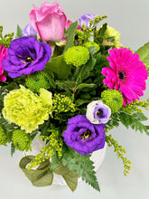 Hat Box Flower Arrangements -(Vibrant Colours) -from