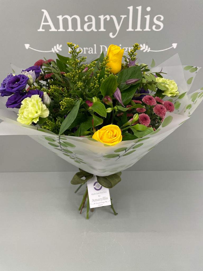Individually Made Beautiful Hand Tied Bouquet in (Vibrants) - From