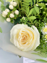 Aqua Hand Tied Bouquet- (Neutral Colours) - From