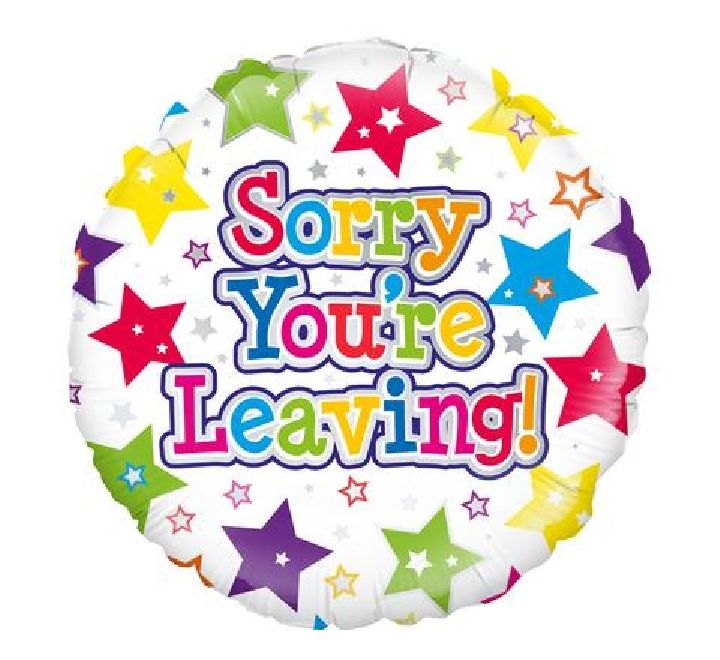 Sorry You're Leaving Stars Balloon