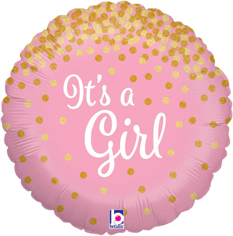 Glittering It's a Girl Balloon