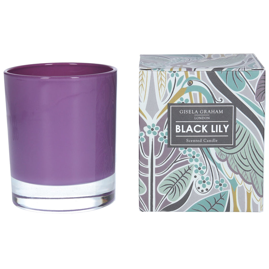 Gisela Graham London Boxed Scented Candle - Black lily