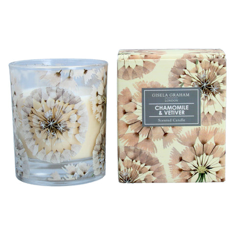 Gisela Graham London Boxed Scented Candle - Chamomile & Vetiver