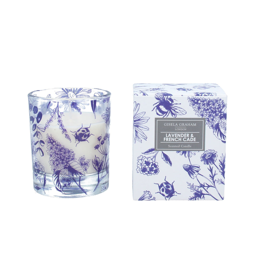 Gisela Graham London Boxed Scented Candle - Lavender & French Cade