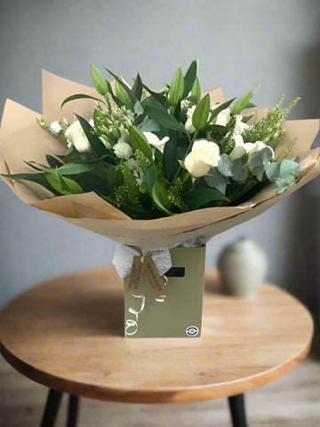 Exquisite Soft Neutrals Aqua Hand tied