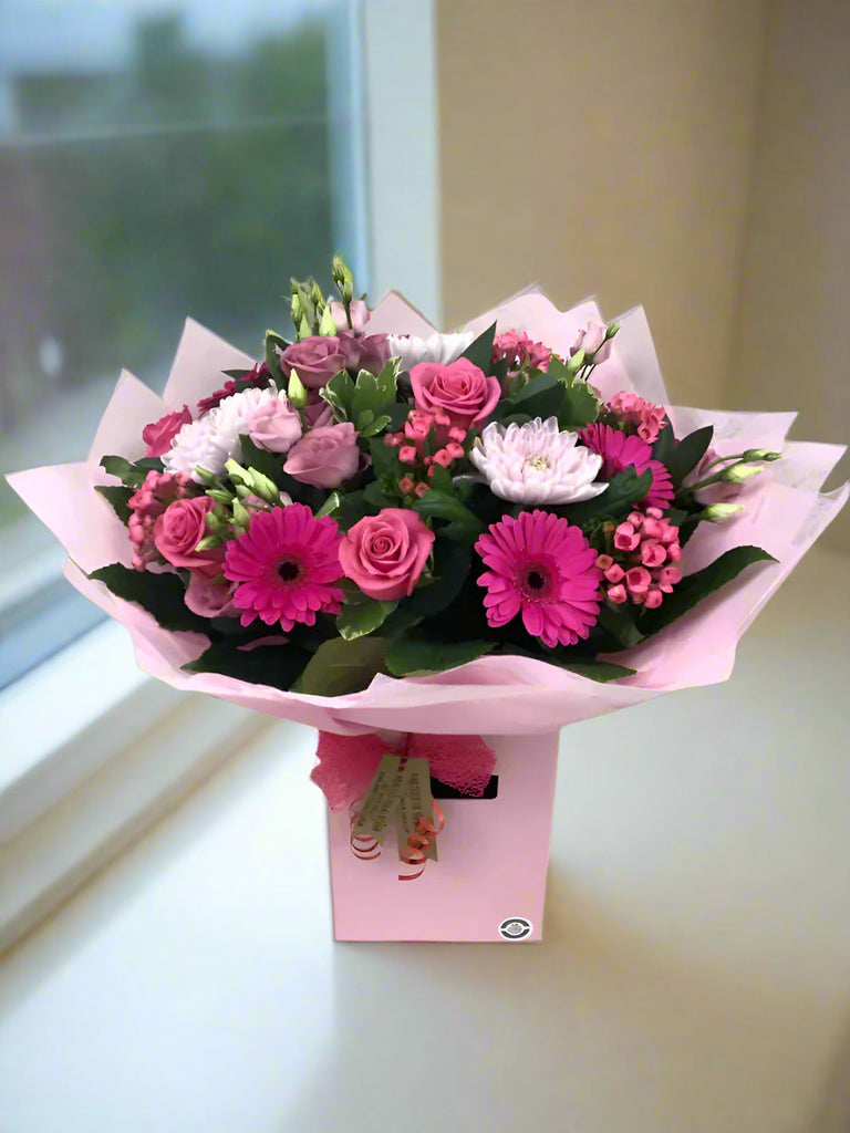 Vibrant Cerise & Pinks Hand tied