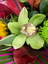 Exotic Blooms Aqua Hand tied