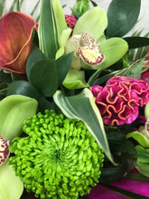 Exotic Blooms Aqua Hand tied