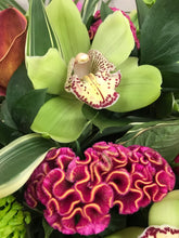 Exotic Blooms Aqua Hand tied