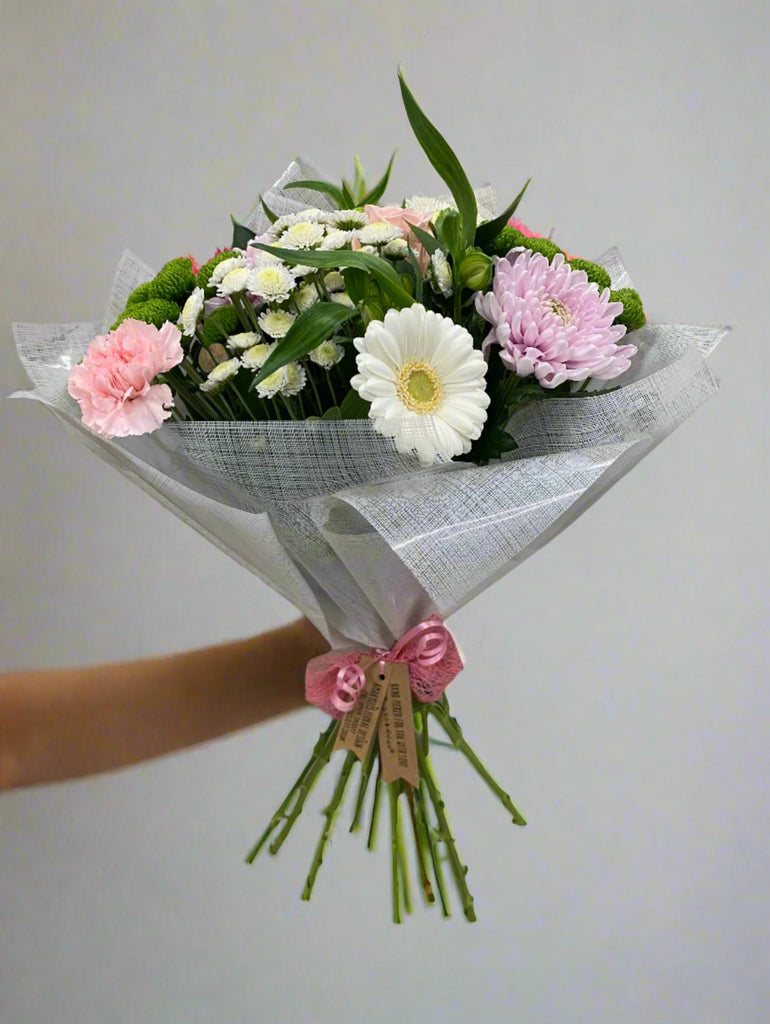 Hand Tied Bouquet (Pink Tones)-From