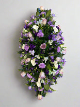 Lavender Roses and Calla Lilies Double Ended Casket Spray-From