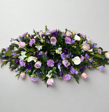 Lavender Roses and Calla Lilies Double Ended Casket Spray-From