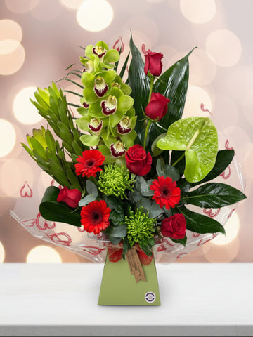 Sent with Love Rose & Orchid Modern Arrangement