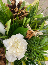 Christmas Candle Arrangement in Festive Hat Box