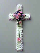 Classic Style Cross (Choice of Flower Cluster Colours)-From