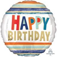 Happy Birthday Anagram Strips Balloon