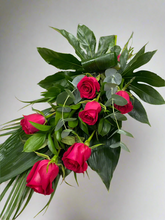 Large Head Roses (Cerise) Hand tied