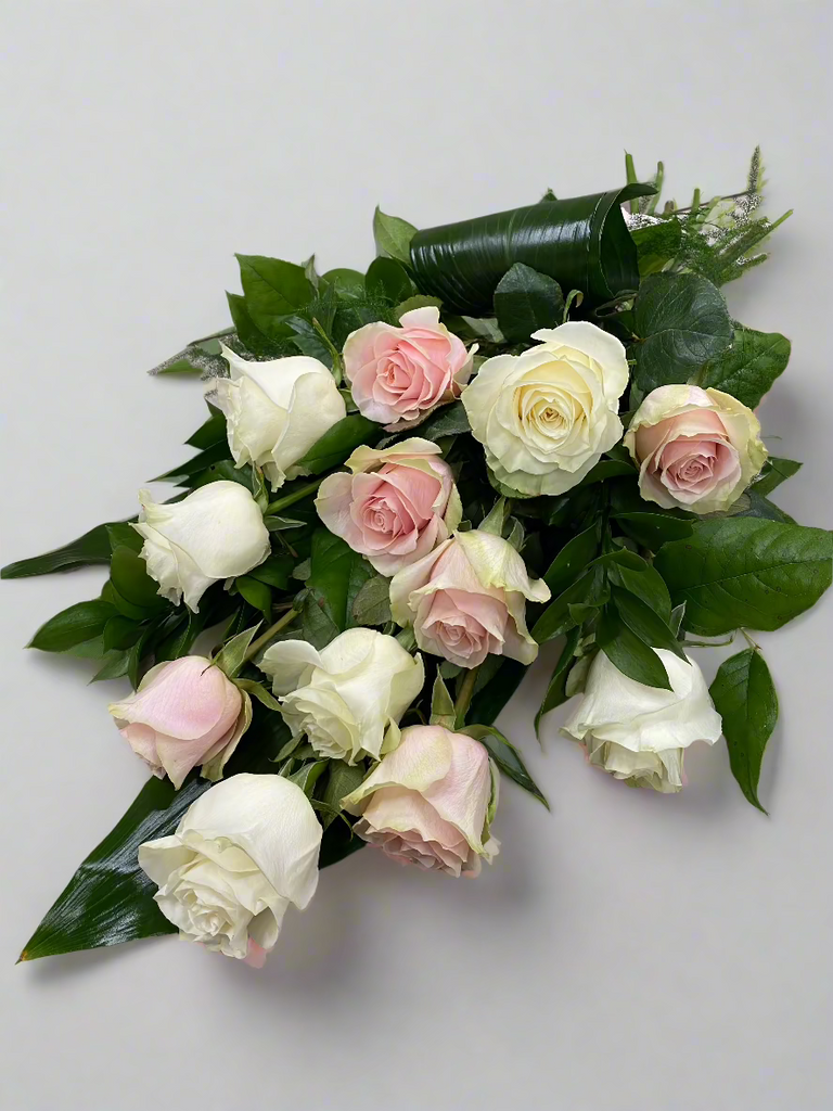 White pink rose deals