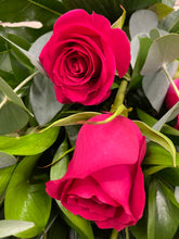 Large Head Roses (Cerise) Hand tied