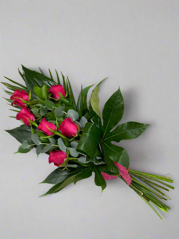 Large Head Roses (Cerise) Hand tied