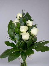 Large Head Roses (White) Hand tied