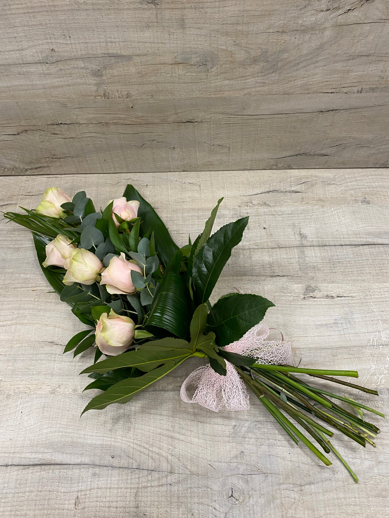 Large Head Roses (Pink) Hand tied